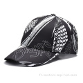 Casquette de baseball noire 100% polyester